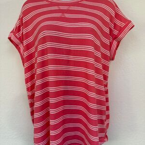 Como Vintage XL Women's Pink striped T-shirt